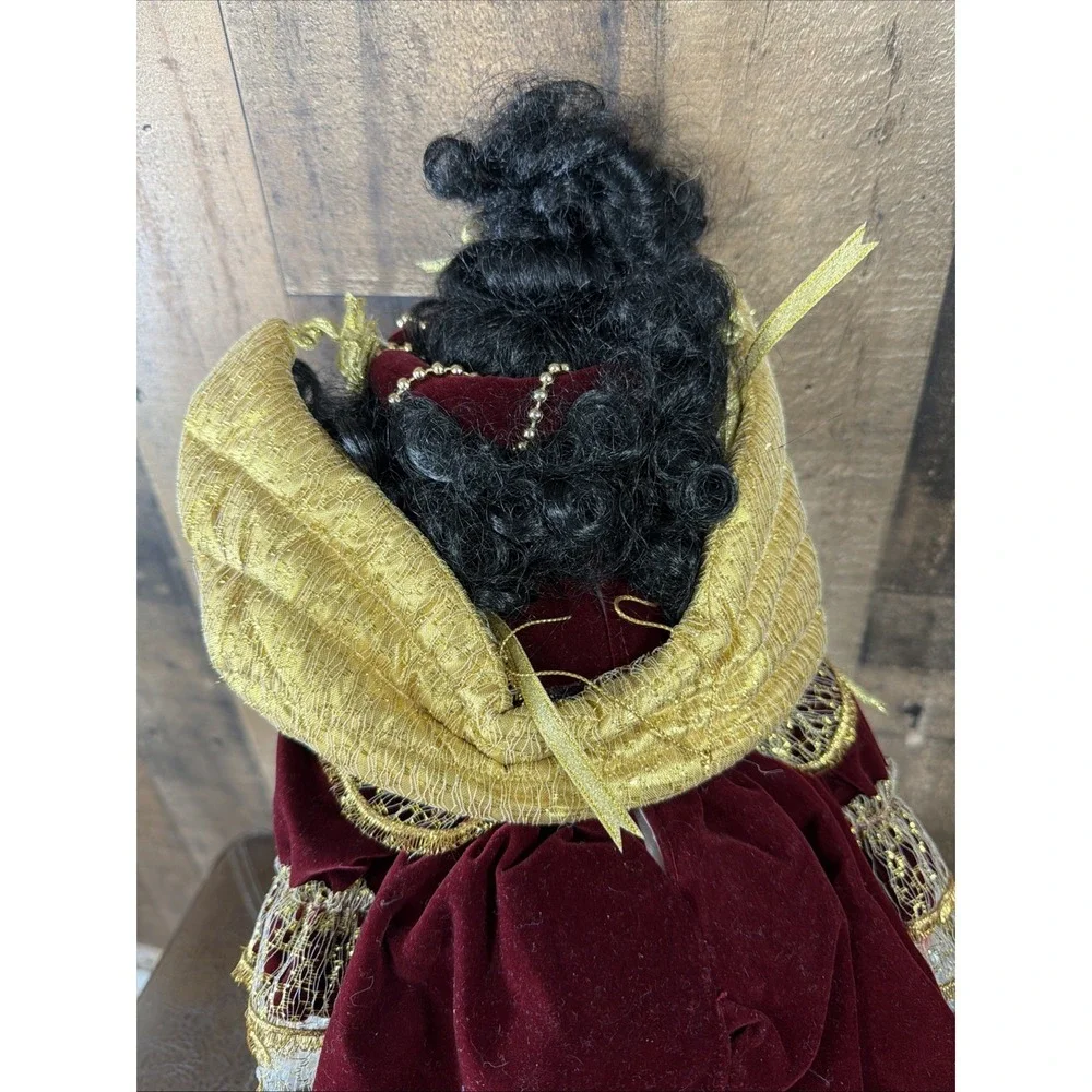 VTG 1993 Seymour Mann Angeline Porcelain Angel Doll African American Christmas